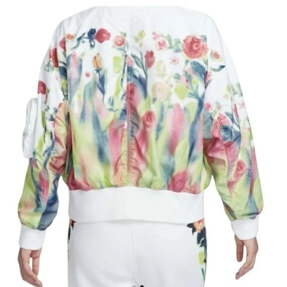 NIKE Sportswear Artist Collection Bomber Jacket Sail White Size L NEW